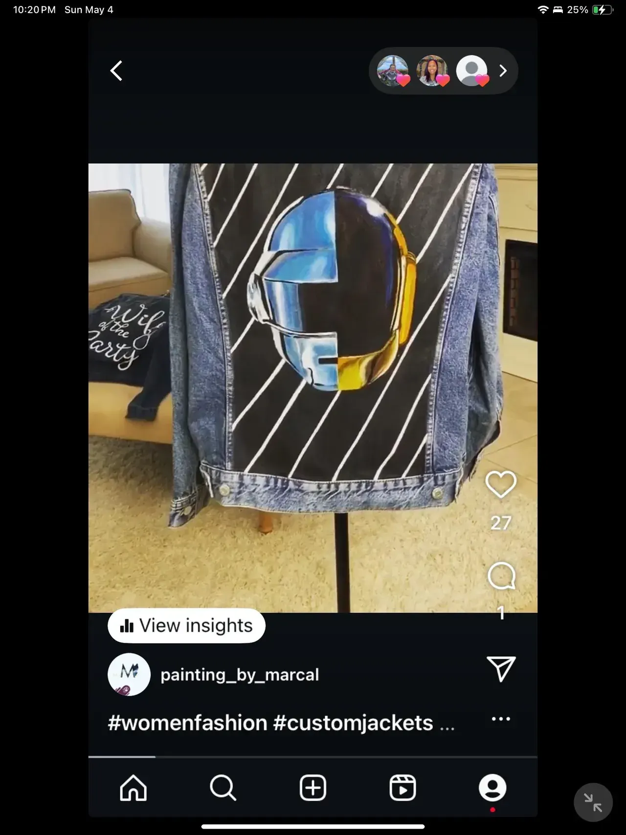 Hand-painted Star Wars Denim Jacket: Custom Pop-art Design