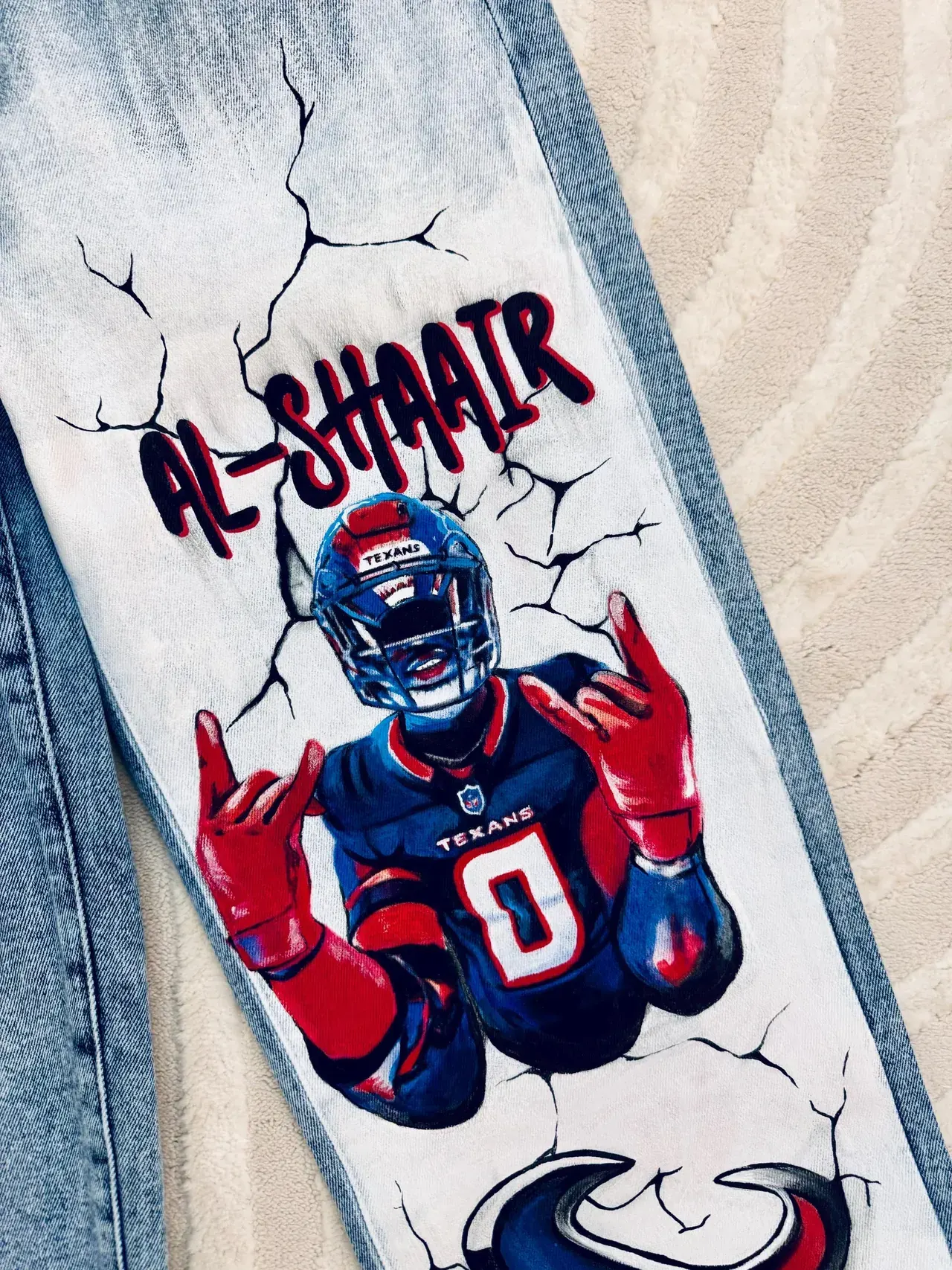 Custom Hand-painted Jeans