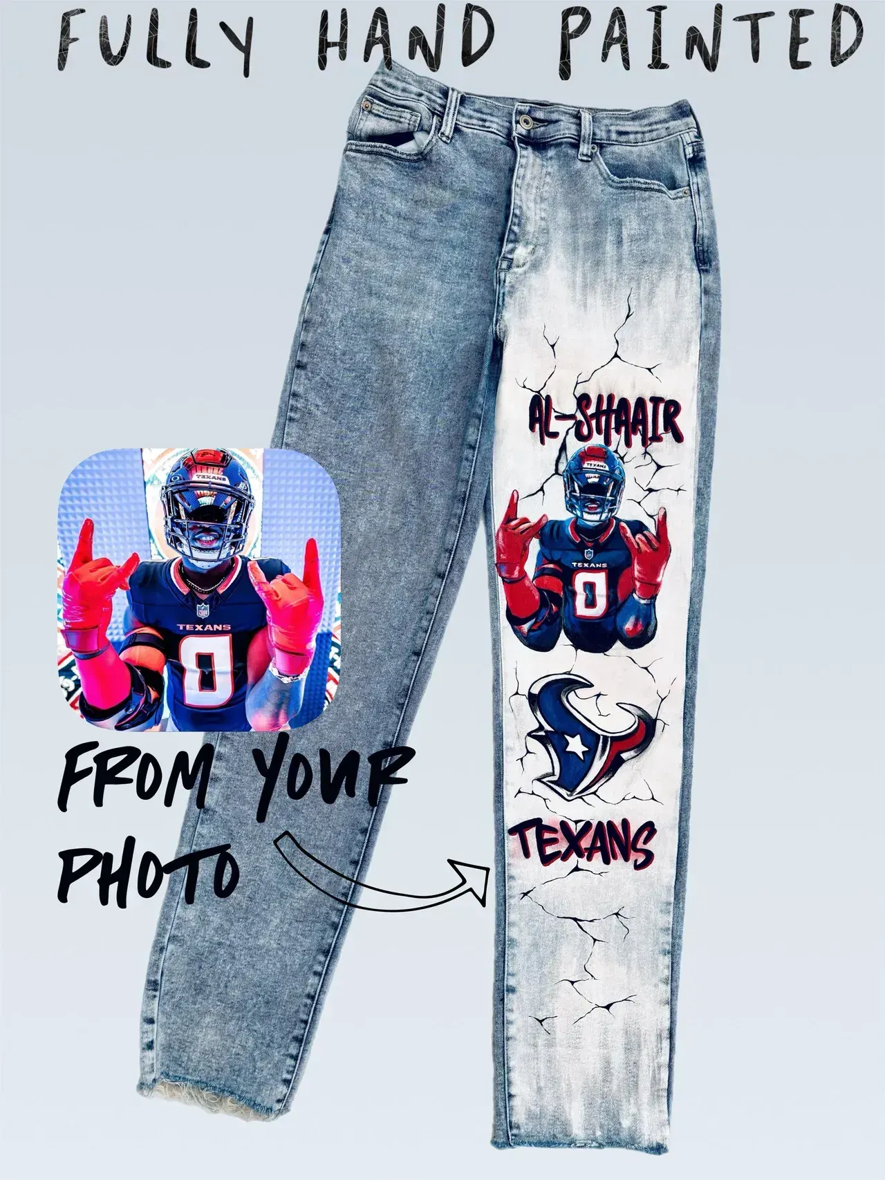 Custom Hand-painted Jeans