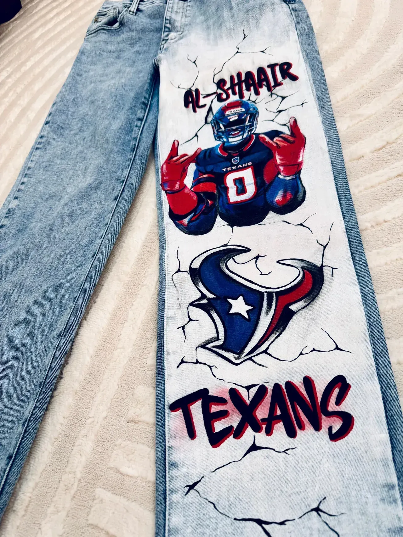 Custom Hand-painted Jeans
