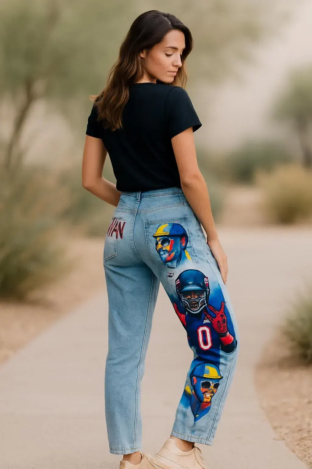 Custom Hand-painted Jeans