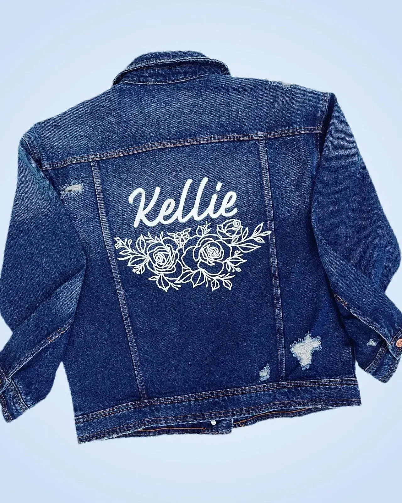 Bride Denim Jacket With Custom Logo or Text