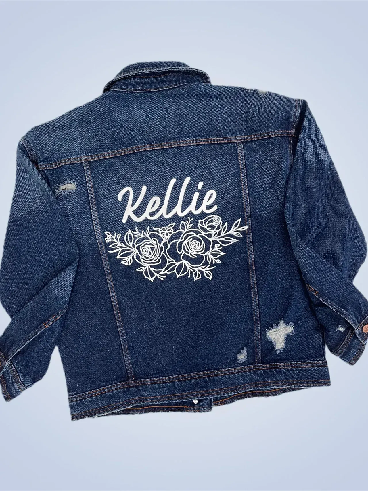 Bride Denim Jacket With Custom Logo or Text