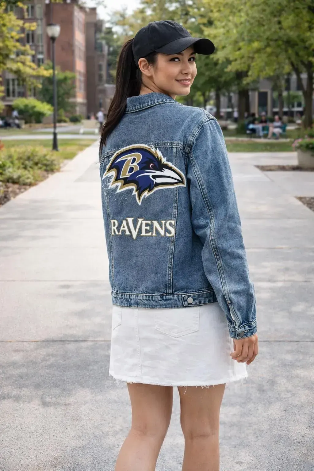 Custom Business Logo Denim Jacket