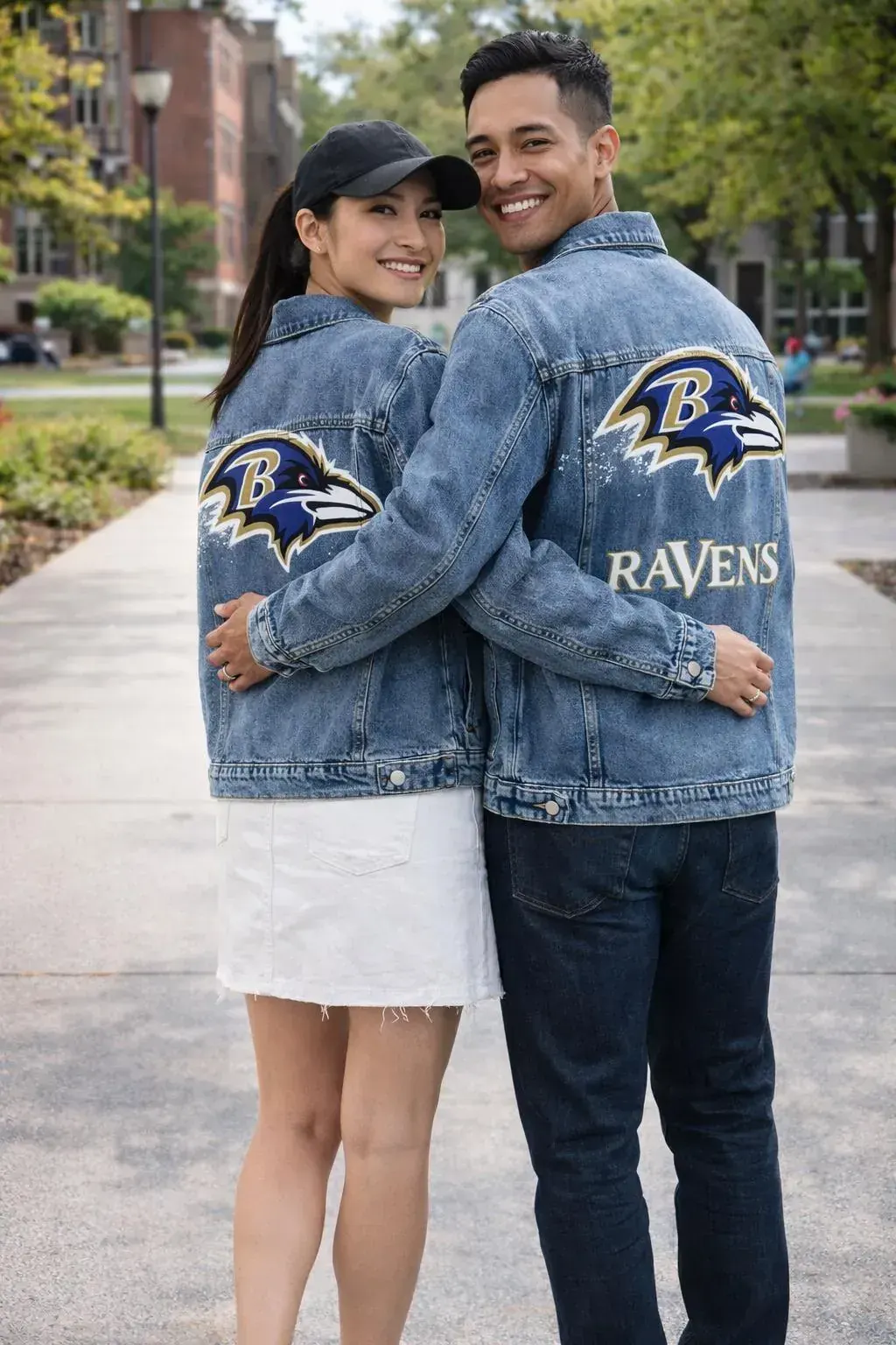 Custom Business Logo Denim Jacket