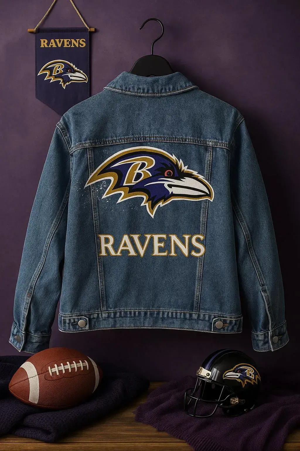 Custom Business Logo Denim Jacket