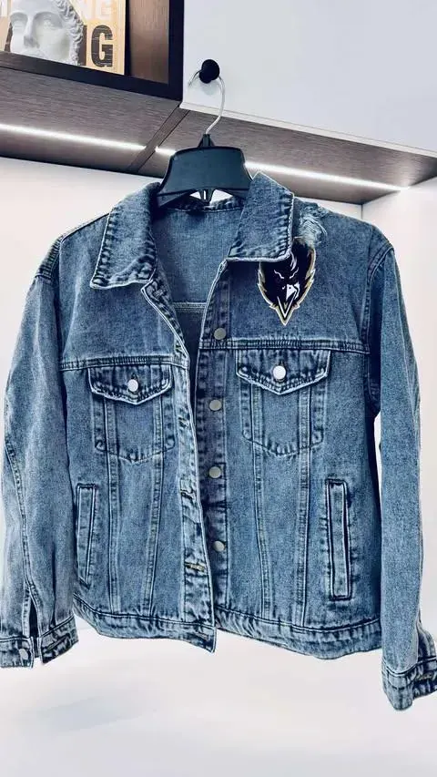 Custom Logo Painted Denim Jacket
