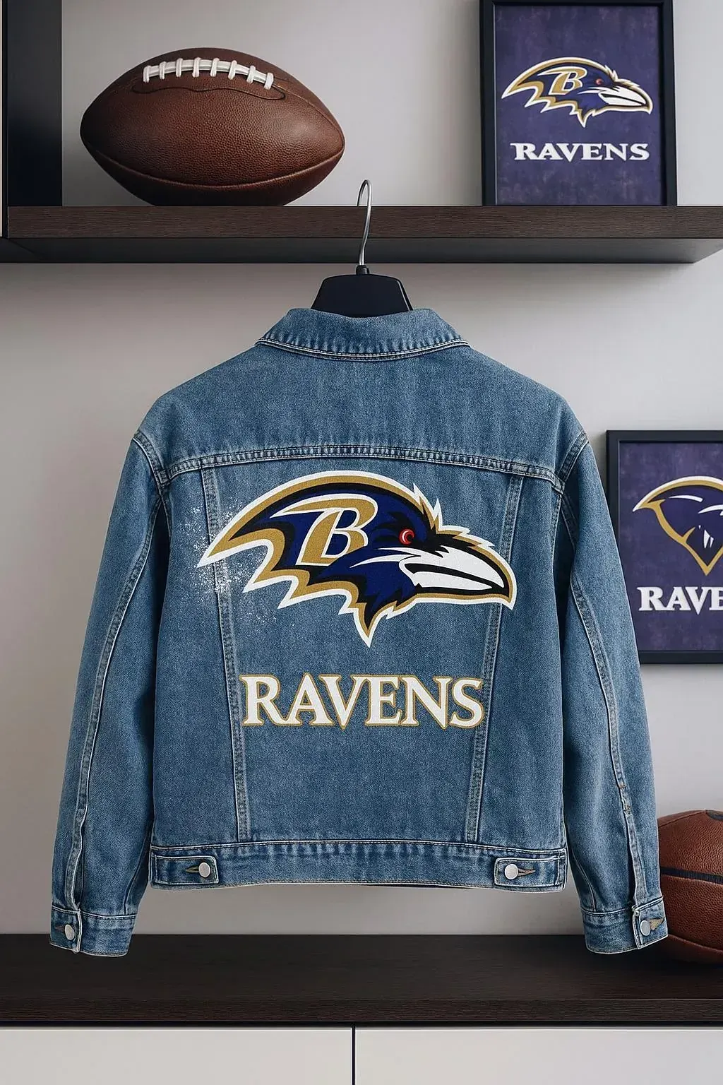 Custom Logo Painted Denim Jacket