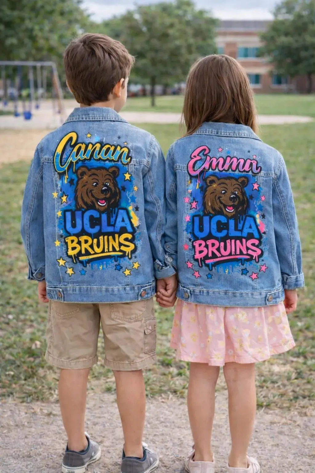 Kids Denim Jacket Hand-painted