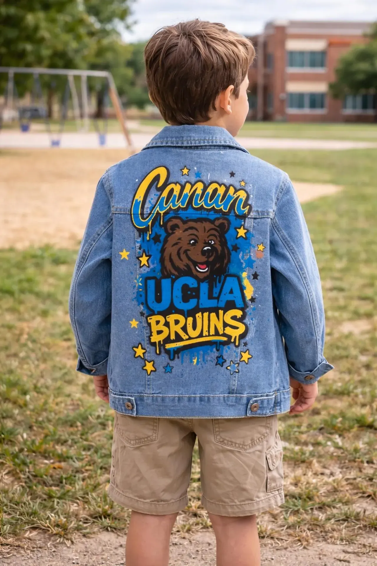 Kids Denim Jacket Hand-painted