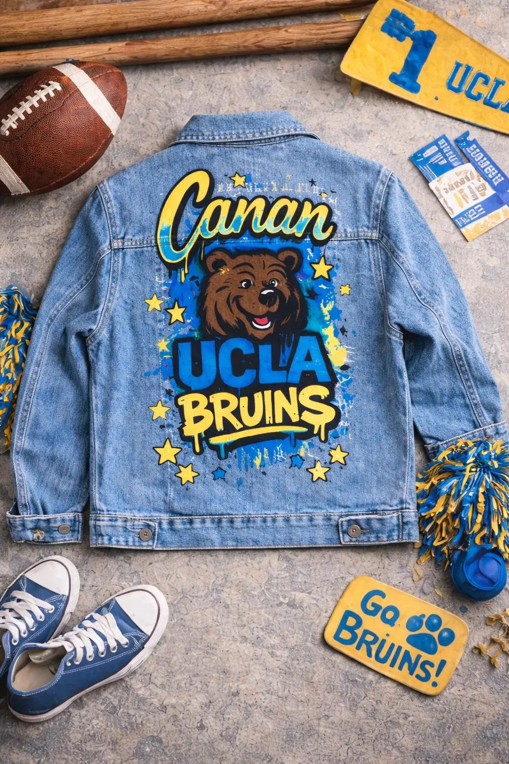 Kids Denim Jacket Hand-painted