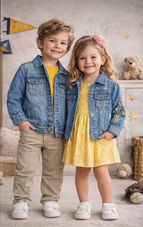Kids Denim Jacket Hand-painted