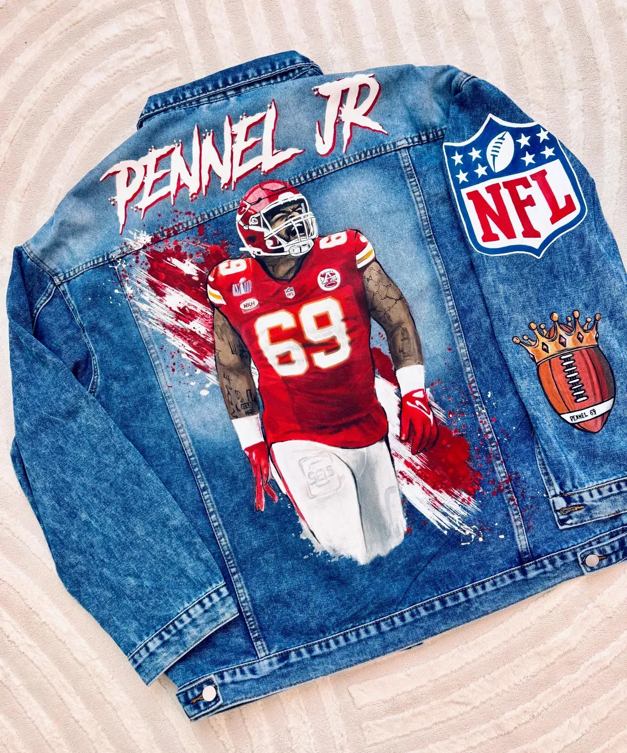Custom Portrait Denim Jacket